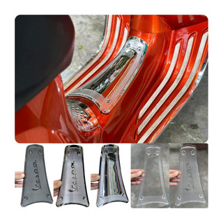 Nắp che bình ắc quy Vespa mạ Chrome/ Trong suốt