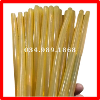 50 cây keo nến vàng to loại 1.1cm x 30cm dùng gắn chai rượu, hoa quả, kết tráp cưới hỏi dính chắc chắn