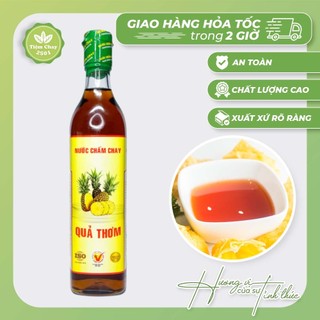Nước chấm quả thơm chay 520ml | Thực phẩm chay ngon sạch | Tiệm Chay 2501