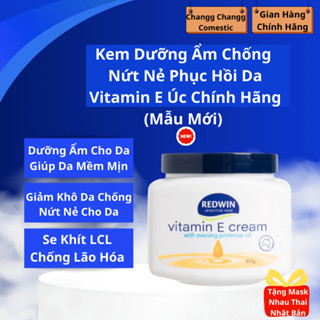 Kem Dưỡng Ẩm Redwin Vitamin E Cream 300g Úc , Giúp Dưỡng Da Mặt Và Body Hết Khô, Nứt Nẻ , Mềm Mịn