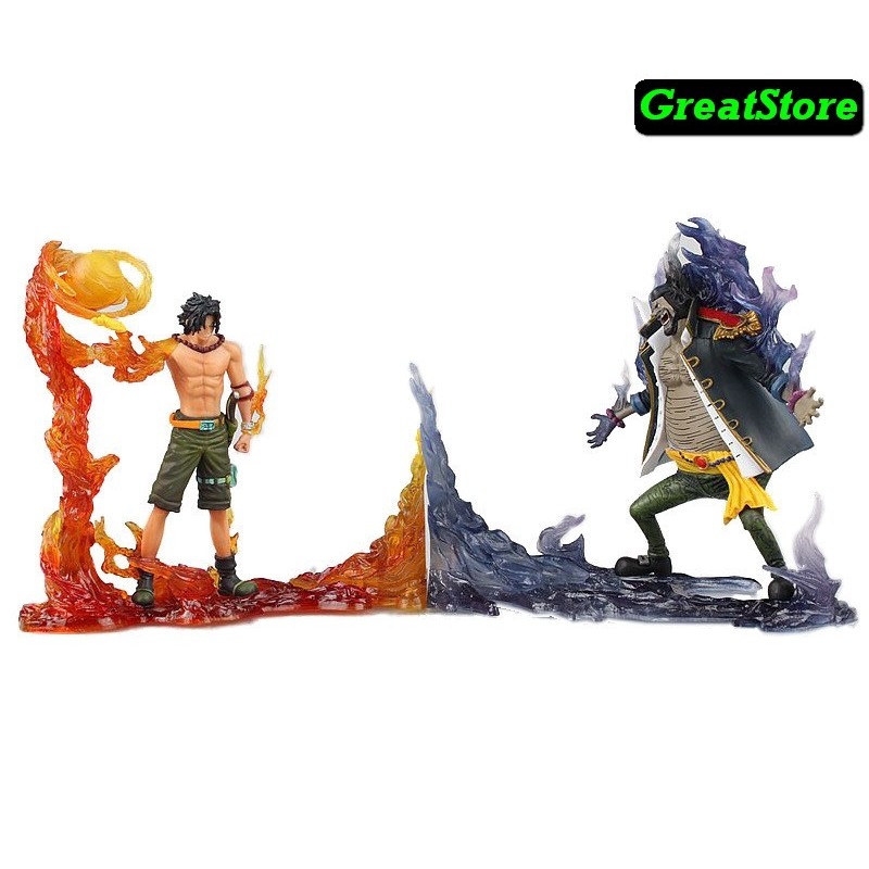 [ Sẵn ] Mô hình One Piece Ace vs Râu Đen - Ace vs Teach - Postgas.D.Ace vs Marshall.D.Teach - DXF The Rival vs1