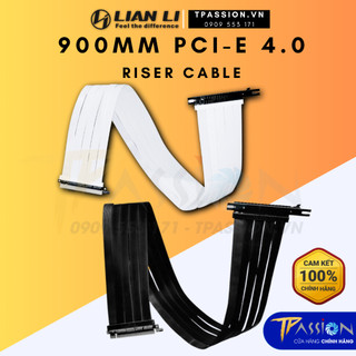 Dây riser vga gpu lian li 900mm pcie 4.0 - riser cable 90cm đen pw-pciv-4-90x / trắng pw-pciv-4-90w - chính hãng