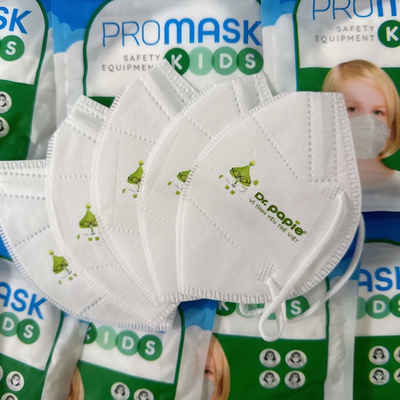 Khẩu trang cho bé N95 Promask Kids Dr.Papie túi 5 cái