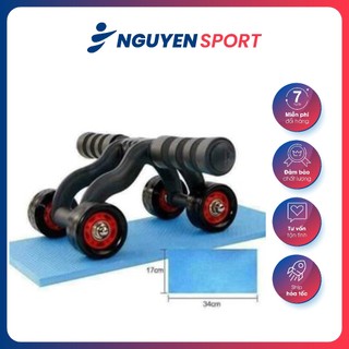 Con Lăn tập cơ bụng 4 bánh, 2 bánh cao cấp