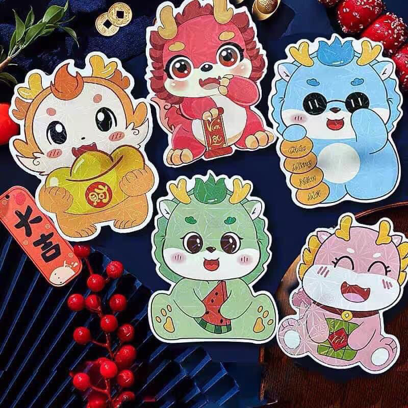Xấp 10 bao lì xì chibi