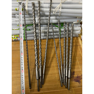 Mũi khoan bê tông dài 600mm chân gài 4 cạnh chấu đủ các phi 10,12,14 16 18 20 22 25 x 600mm chất lượng cao 