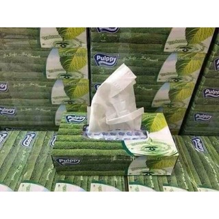 Giấy lụa hộp hương trà xanh Pulppy 100 tờ.