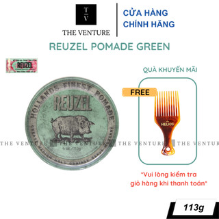 Sáp Vuốt Tóc Reuzel Green Pomade Chính Hãng - Pomade Heo Xanh Lá
