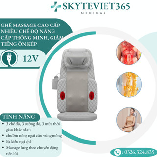 Ghế massage hồng ngoại toàn thân, máy massage 5 vùng 7 điểm chữa nhức mỏi lưng cổ vai gáy chân