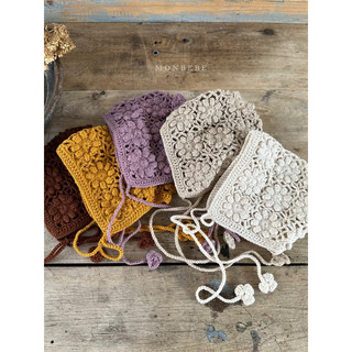 Mũ lưới handmade Hàn Quốc hãng Monbebe cho mẹ và bé freesize