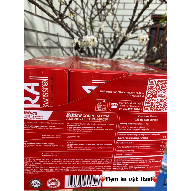 Bánh cosy lễ 1 vỉ 12 hộp .