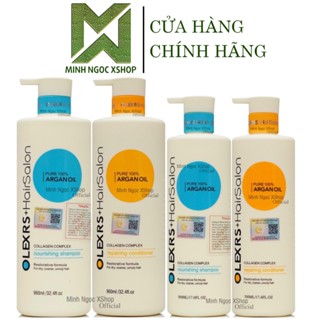 Cặp dầu gội xả Olexrs Hair Salon 500ml - 960ml, phục hồi chống rụng kích mọc tóc