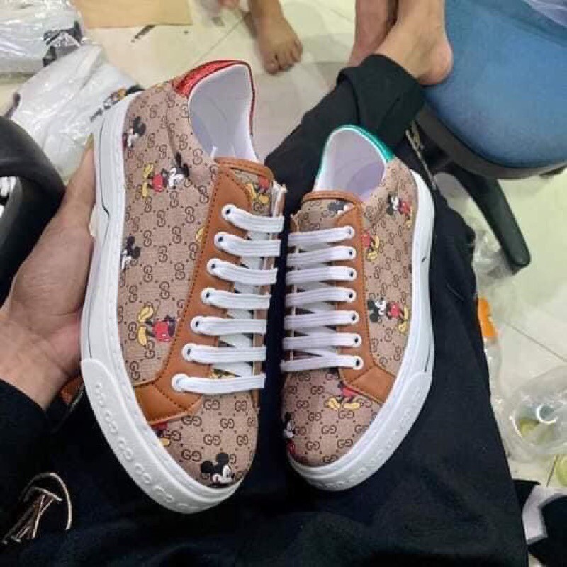 Giày Mickey Thời Trang Nam Viền Xanh fullsize 38-43