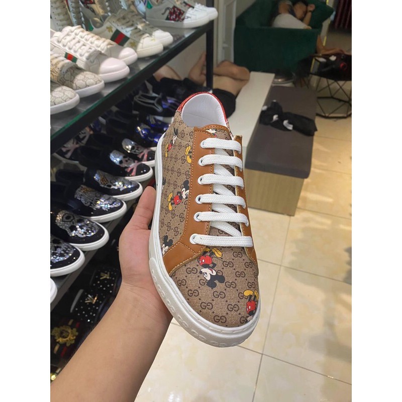 Giày Mickey Thời Trang Nam Viền Xanh fullsize 38-43