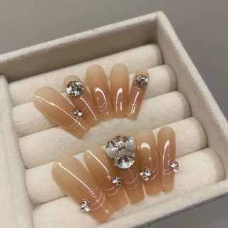 set đá trắng chân nhọn mix size