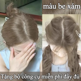 Không cần tẩy,Mua 100ml tặng 100ml🛒Màu NÂU SỮA,Trà sữa nâu xám,Thuốc Nhuộm Tóc,Màu sắc bền màu  bật tông da sau nhuộm