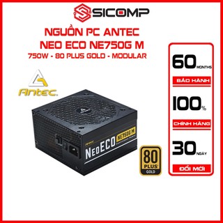 Nguồn máy tính antec neo eco ne750g m 80 plus gold – 750w modular, new, bảo hành 60 tháng