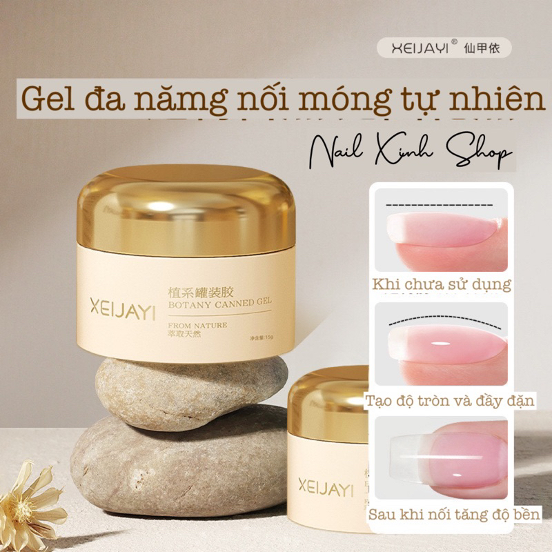 Gel nối móng đa năng hơ đèn không cần lau