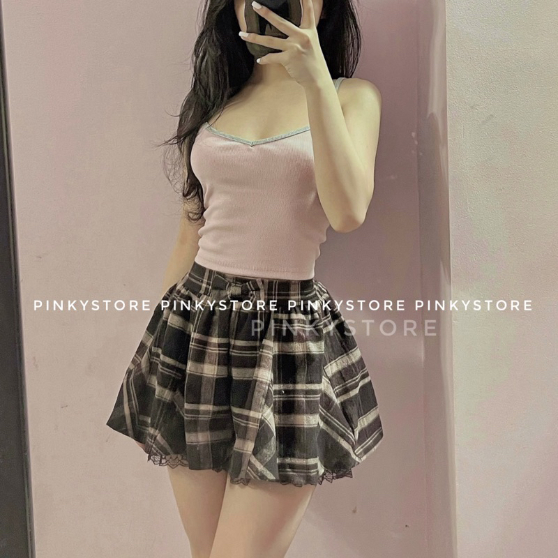 Áo dây cổ tim viền PINKYSTORE | BigBuy360 - bigbuy360.vn