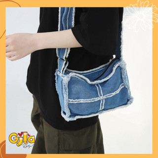 Túi đeo chéo vải canvas loại nhỏ thời trang hàn quốc