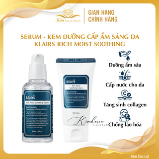 Serum - Kem dưỡng cấp ẩm sáng da Klairs Rich moist soothing