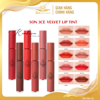 Son 3ce velvet lip tint son kem lì, lâu trôi, màu đẹp, mềm môi (kèm bill Hàn)