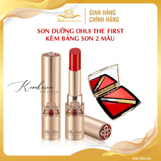 Son dưỡng Ohui The first mềm mịn, màu đẹp, không có chì, lên môi căng mọng tặng kèm bảng son 2 màu