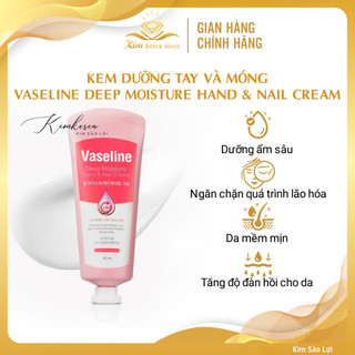 Kem dưỡng tay và móng Vaseline deep moisture hand & Nail cream 60ml