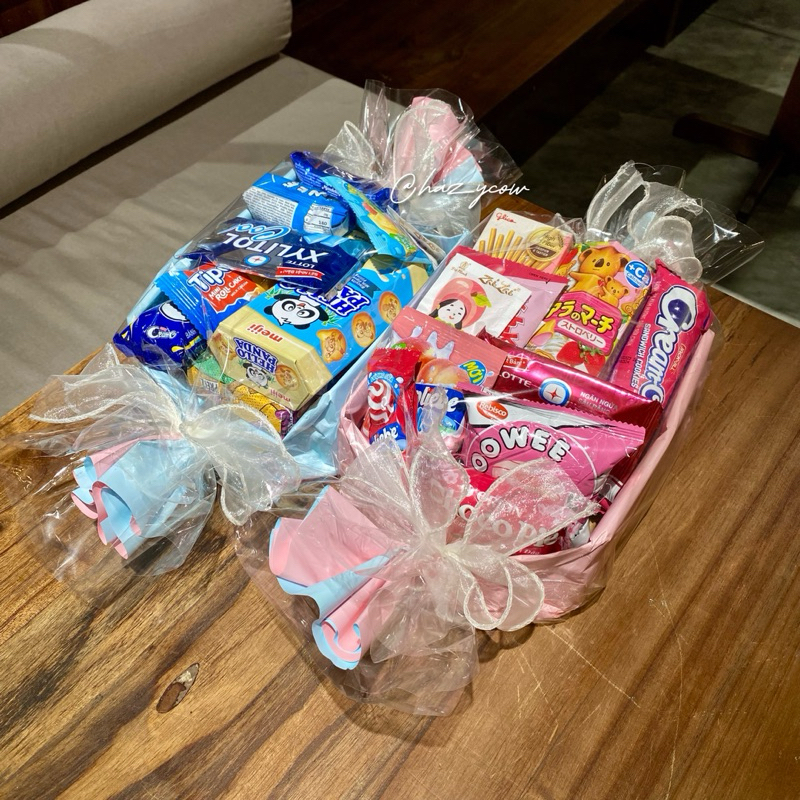 Bó Kẹo Khổng Lồ Quà Tặng Valentine 14/2, Sinh Nhật, 8/3, 20/10 Ý Nghĩa Handmade - HAZYCOW