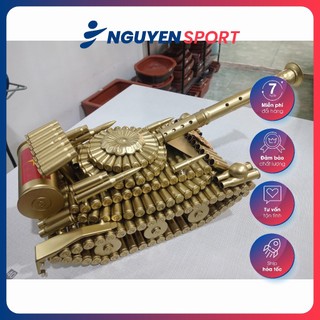 Mô Hình xe tăng bằng vỏ đạn