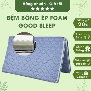 🎅Đệm Everon foam bông ép Good Sleep🎁Lõi bông ép + foam 4cm êm ái massage