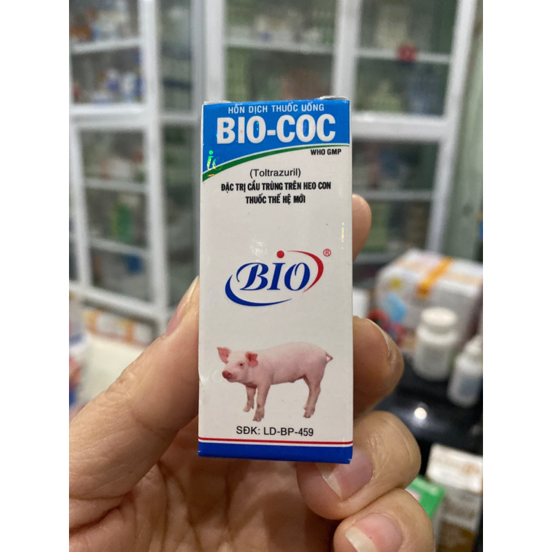 BIO-COC 10ml Đ.ẶC T.RỊ CẦU TRÙNG trên heo con