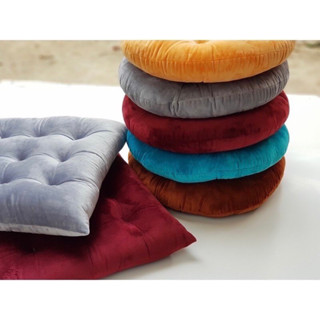  đệm ngồi bệt vuông nệm vải tuyết nhung mềm dày 7cm 