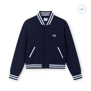   Áo khoác varsity nữ bo tay cổ dáng cropped tôn dáng VW VARSITY JACKET