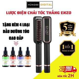 Lược điện ENZO 4113 chính hãng kiêm sấy tóc, tạo kiểu tóc chuyên nghiệp. Uốn xoăn, uốn cụp , chải tóc thẳng , tạo phồng