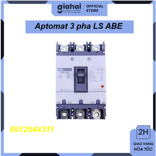 Aptomat khối 3 pha ls abe 20a ~ 100a, cầu dao điện mccb ls 3p abe tbd177
