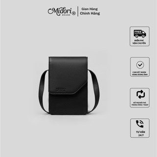 Túi Xách VILOR Đeo Chéo Đựng Điện Thoại Phối Da PU Nam Nữ Đi Chơi Polyester Nhỏ Gọn | MIDORI FOR MAN
