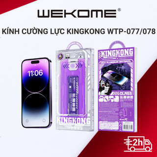  Kính cường lực tự dán KINGKONG WEKOME WTP-077/078 chống va đập, bảo vệ màn hình dành cho iph 14 15 Pro Promax