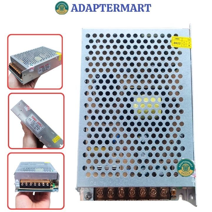 Nguồn tổ ong 12v 10a 120W S-120-12 , Nguồn led camera 12v 10a -form nhỏ bảo hành 1 năm