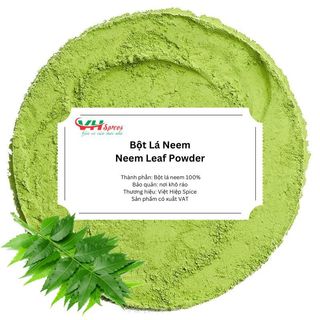 Bột lá neem - bột lá sầu đâu nguyên chất túi 1kg thảo dược việt hiệp