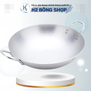 Chảo nhôm xào sâu lòng đủ cỡ- Chảo nhôm 2 quai dày dặn