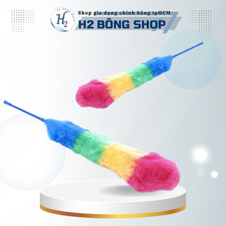 Chổi nilong phủi bụi- Chổi phất trần phủi bụi nilong lông tơ