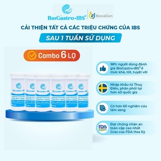 2 Liệu trình gồm 6 hộp men vi sinh BioGastro•IBS Thụy Điển dùng cho Đại Tràng co thắt/Táo bón/Tiêu chảy hộp 30 viên nang