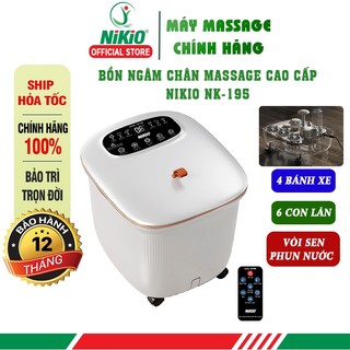 Bồn ngâm chân massage giảm stress, căng thẳng, mệt mỏi Nikio NK-195 NEW