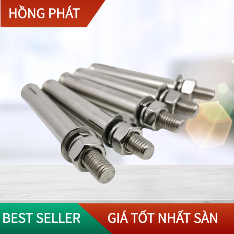 Tắc kê nở inox 304 M10 đủ số / Bu lông nở inox / Inox Expend Bolt