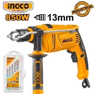 Máy khoan búa ingco 850w id8508e tặng kèm bộ 5 mũi khoan bê tông cao cấp