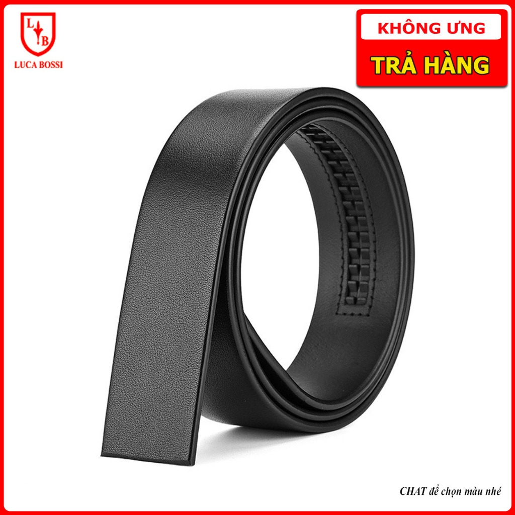 L21-Dây Thắt Lưng Nam Cao Cấp, Thắt Lưng Nam Da Bò 1 Lớp (Không Mặt Khóa), Dây Nịt Da Thật Màu Đen/Nâu Bản 3.5cm