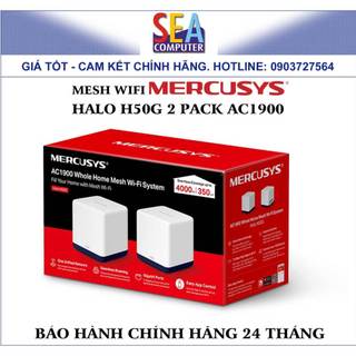 Hệ thống wi-fi mesh cho gia đình ac1900 mercysys - halo h50g