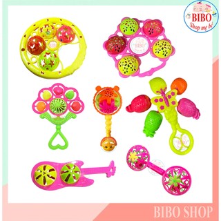 Đồ chơi lục lạc xúc xắc nhiều màu sắc giúp bé phát triển trí thông minh, các kỹ năng,Đồ chơi cho bé sơ sinh
