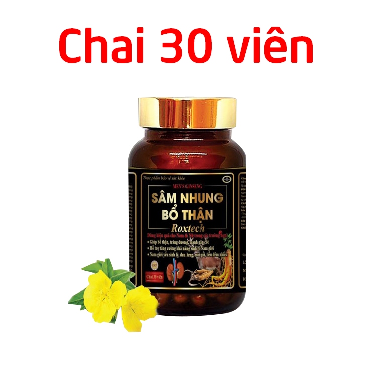 Viên uống tăng cường sinh lý nam Sâm Nhung Bổ Thận Roxtech giảm đau lưng, mỏi gối, tiểu đêm nhiều 30 viên